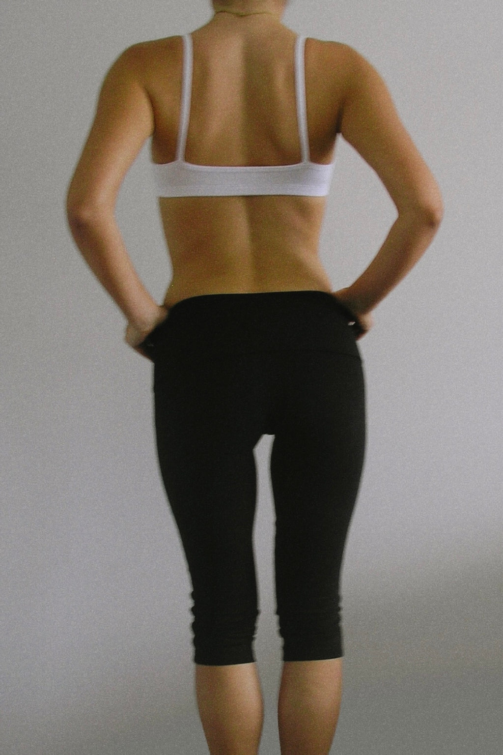 Organic Cotton Capri Black