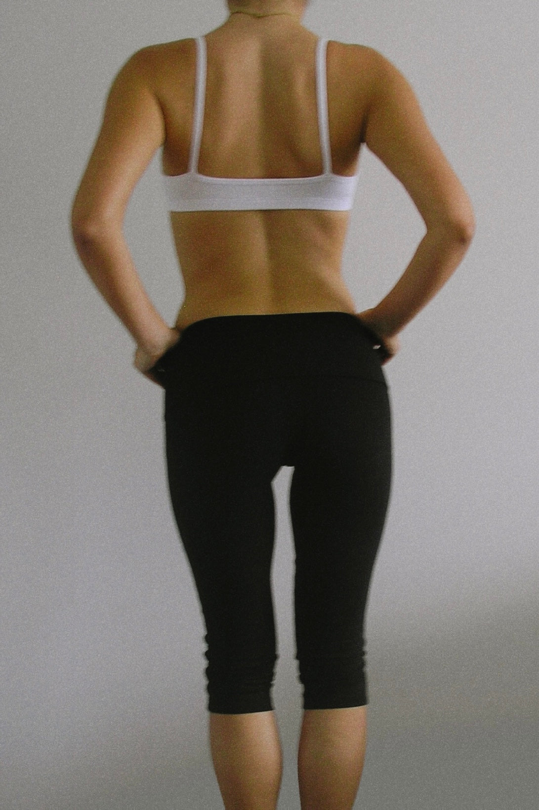 Organic Cotton Capri Black