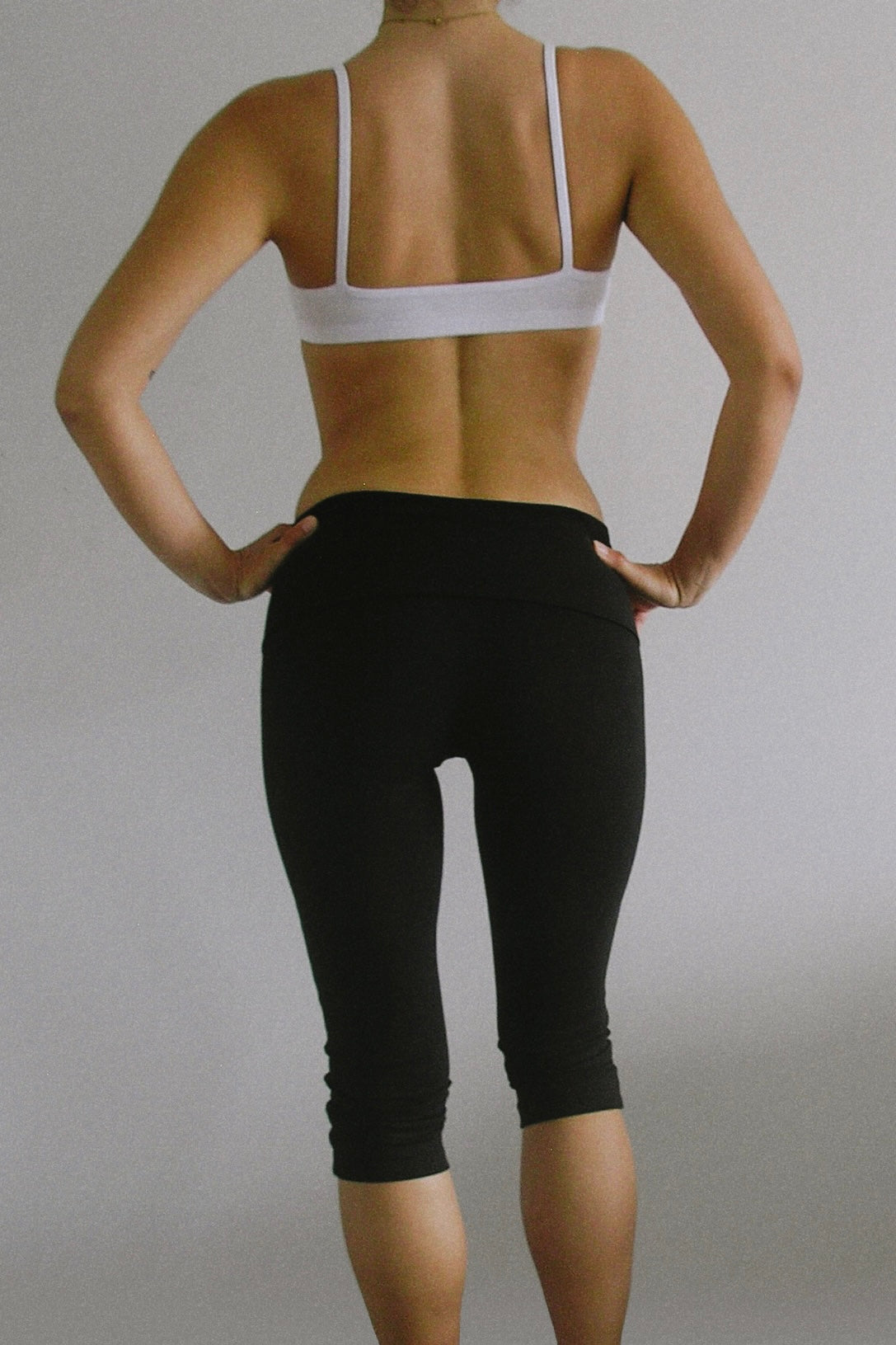 Organic Cotton Capri Black