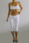 Organic Cotton Capri White